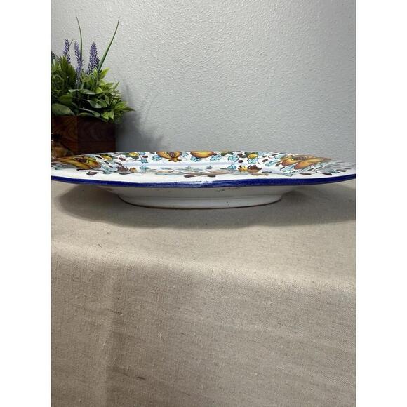 CORNUCOPIA Pomegranate Platter Wall Plate Made in Italy “ARTISTICA” - Picture 6 of 9